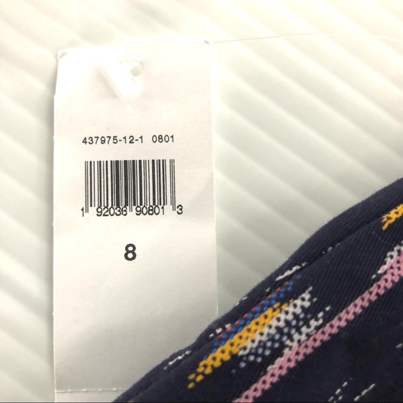 NWT GAP 3" City Short Navy Blue Print size 8 - Picture 7 of 8